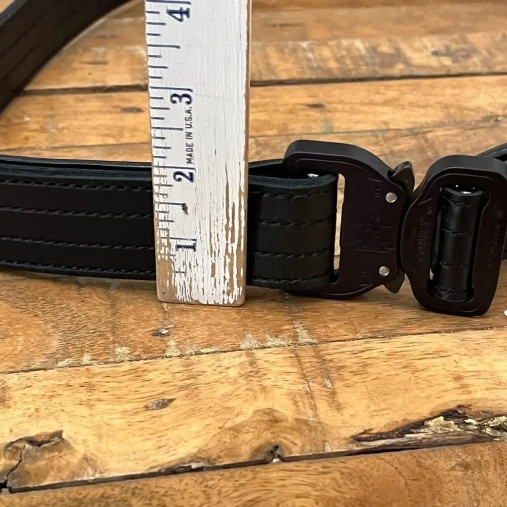 Klik Belts Leather Tactical Belt 46 With Quick Release Buckle Heavy Duty Unisex